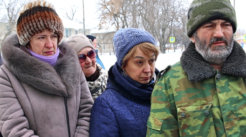 Участники пикета в Гуково 12 января 2019 года. Фото Вячеслава Прудникова для "Кавказского узла"