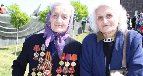 Ветераны в Ереване на праздновании 9 мая. Фото Тиграна Петросяна для "Кавказского узла".
