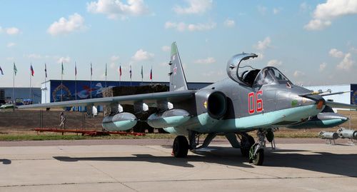 Су-25УБ. Фото Vitaly V. Kuzmin   https://ru.wikipedia.org/wiki/%D0%A1%D1%83-25