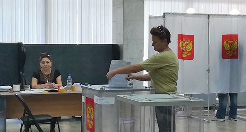 На избирательном участке в Волгограде. 8 сентября 2019 года. Фото Татьяны Филимоновой для "Кавказского узла"