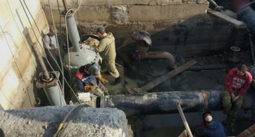 Аварийные работы на водоводе. Фото: официальный сайт администрации города Новороссийска http://admnvrsk.ru/