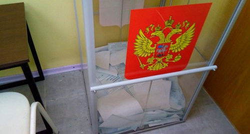Урна с бюллетенями для голосования. Фото Светланы Кравченко для "Кавказского узла"
