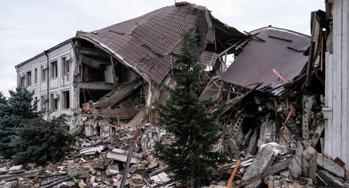 Последствия обстрела Степанакерта 5 октября 2020 года. Areg Balayan/ArmGov/PAN Photo/Reuters
