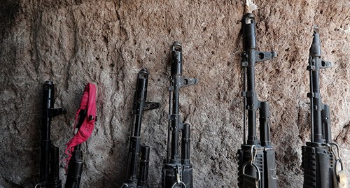 Оружие. Нагорный Карабах, 20 октября 2020 г. Фото: REUTERS/Stringer