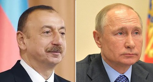 Ильхам Алиев, Владимир Путин. Фото прессл-удба президента Азербайджана, пресс-служба Кремля