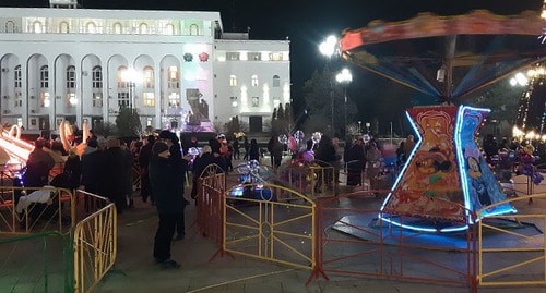 Новогодние мероприятия в Махачкале. 29 декабря 2020 г. Фото Тимура Исаева для "Кавказского узла"