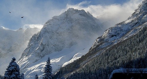 Домбай зимой. Фото: acidka / flickr.com / wikimedia.org