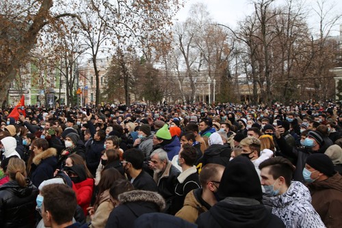 Акция протеста в Краснодаре 23.01.2021, фото Анны Грицевич