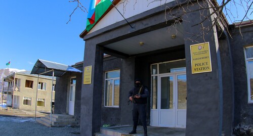 Недавно созданный отдел азербайджанской полиции в Кельбаджарском районе. Фото Азиза Каримова для "Кавказского узла"