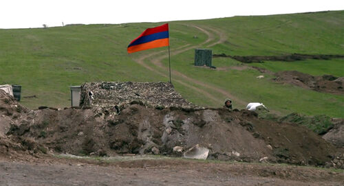 Позиции армянской армии. ФОто official site of the President of RA


