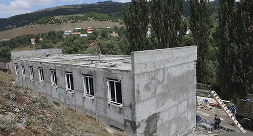 Строящееся жилье для беженцев в Лорийской области. Фото Армине Мартиросян для "Кавказского узла"