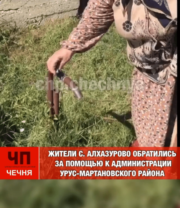 Скриншот видео с жалобами на отсутствие воды в селе Алхазурово https://www.instagram.com/p/CTZ1zSfDvxE/
