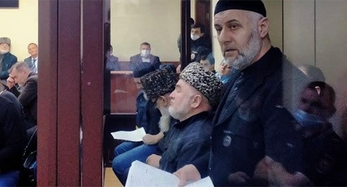 Ингушский активист Барах Чемурзиев в зале суда. Фото Алены Садовской для "Кавказского узла"