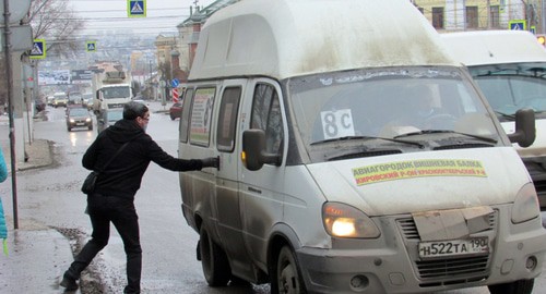 Маршрутное такси в Волгограде. Фото В. Ященко для "Кавказского узла"
