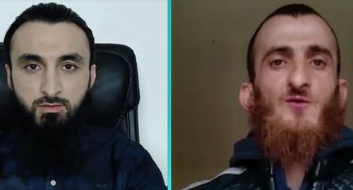 Тумсо Абдурахманов (слева) и Минкаил Мализаев, блогеры, заявившие о похищении своих родных в Чечне. Скриншот видео 
YouTube TV Caucasus https://www.youtube.com/watch?v=gnL7tcElXpU