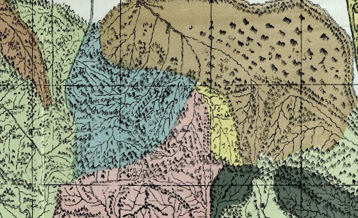 Вахушти (1735). [Карта грузинских царств]. (фрагмент). Изображение карты доступно здесь: Вахушти Багратиони. Атлас Грузии. Тбилиси, 1997 (на груз. яз.).