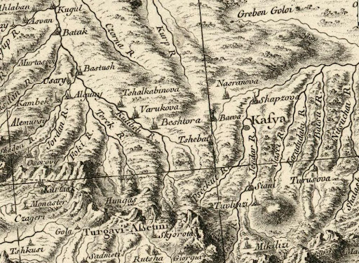 Рицци-Заннони (1774). «Carte de la partie septentrionale de l'empire ottoman…» (фрагмент) - https://gallica.bnf.fr/ark:/12148/btv1b59628013