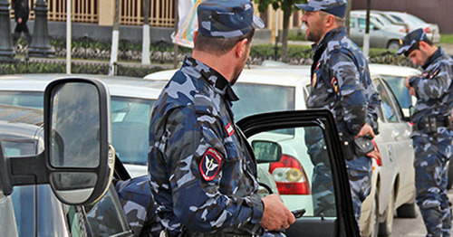 Сотрудники полиции Чечни. Фото Магомеда Магомедова для "Кавказского узла"