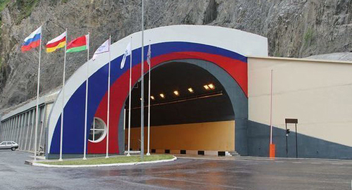 Тоннель  Транскавказской магистрали. Фото пресс-службы МЧС Северной оСетии