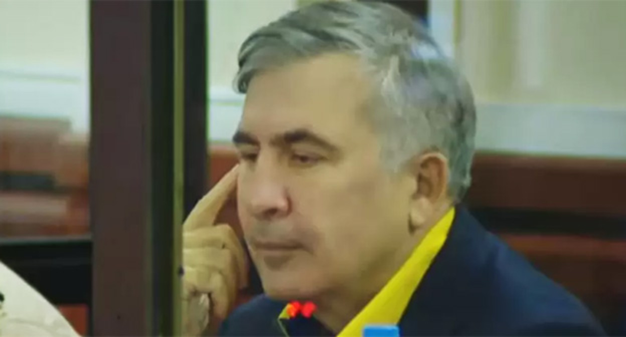 Михаил Саакашвили Фото: facebook.com/radiotavisupleba скрин видео