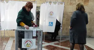 На избирательном участке в Южной Осетии. 8 мая 2022 г. Фото кореспондента "Кавказского узла"