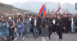 Участники шествия из Киранца в Ереван. Кадр прямой трансляции LaMedia www.youtube.com/watch?v=wJdd51ZCFTo