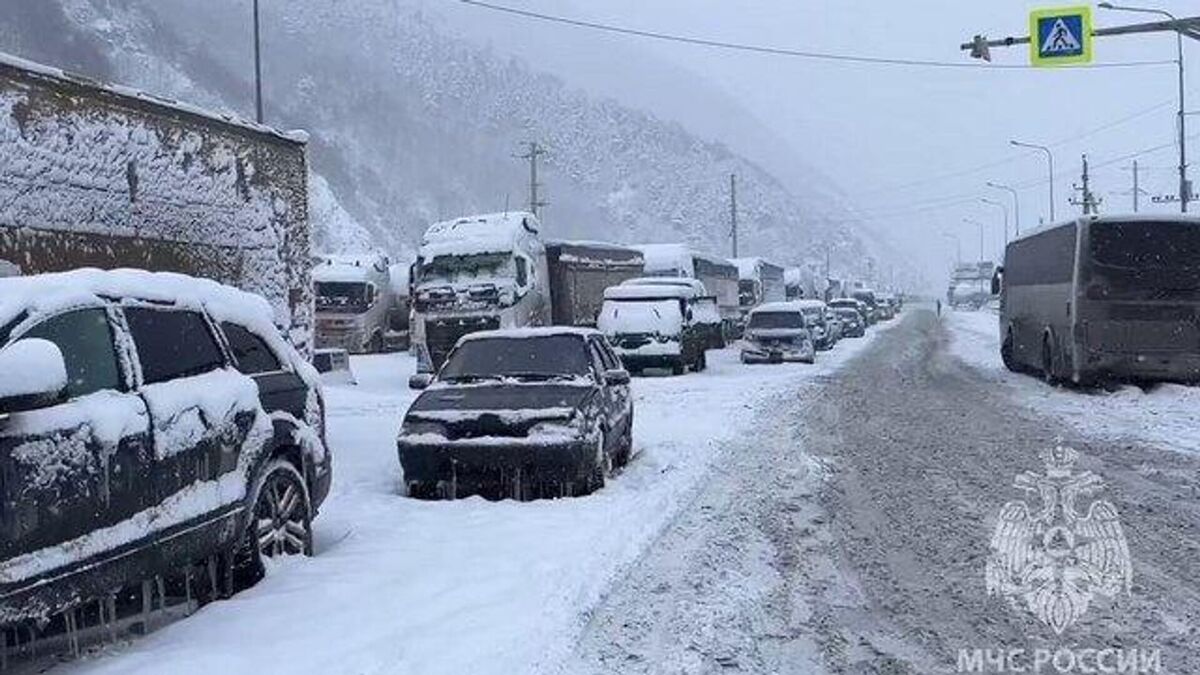 Военно-Грузинская дорога. Фото МЧС России