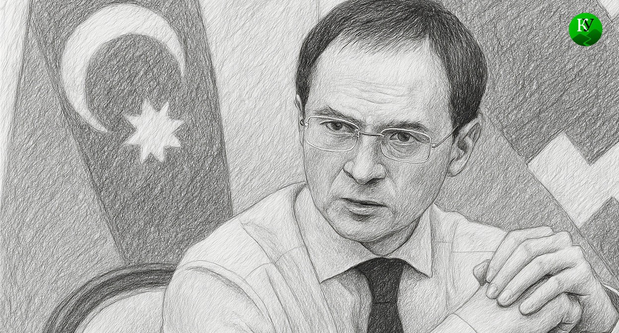 Медиснкий на фоне флага Азербайджана. Иллюстрация создана "Кавказским узлом" с помощью ИИ в программе Copilot Медиснкий на фоне флага Азербайджана. Иллюстрация создана "Кавказским узлом" с помощью ИИ в программе Copilot