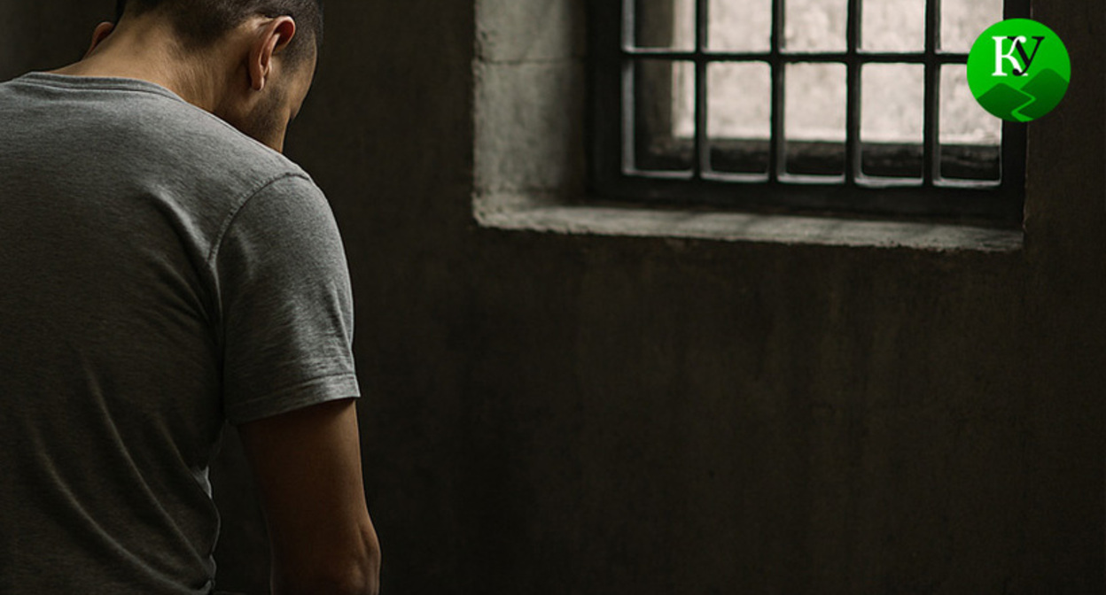 Мужчина в тюрьме. Иллюстрация создана "Кавказским узлом" при помощи ИИ в программе Copilot Мужчина в тюрьме. Иллюстрация создана "Кавказским узлом" при помощи ИИ в программе Copilot