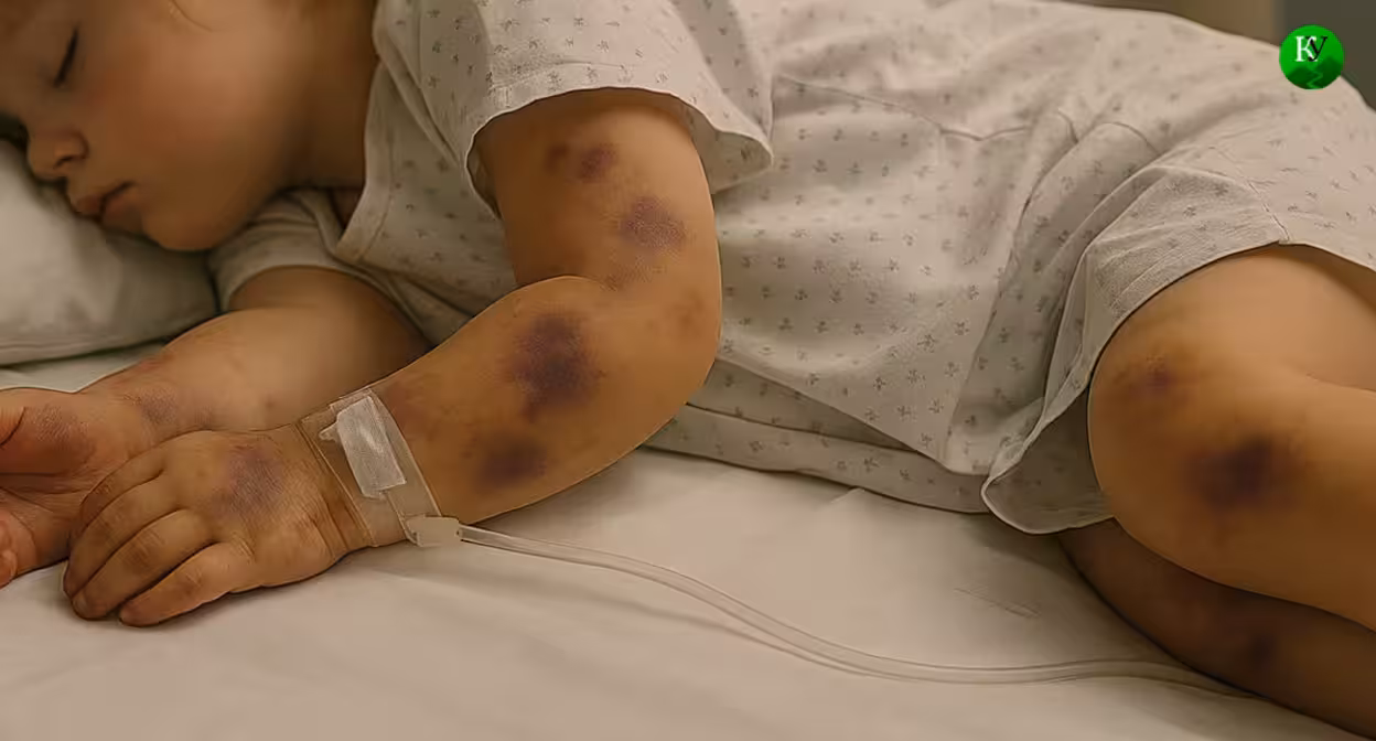 Ребёнок с синяками. Иллюстрация создана «Кавказским узлом» с помощью ИИ в программе Copilot Ребёнок с синяками. Иллюстрация создана «Кавказским узлом» с помощью ИИ в программе Copilot