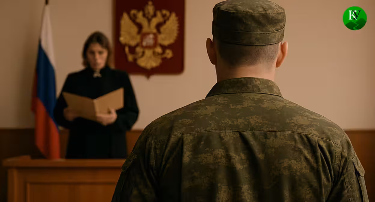 Военный в суде. Иллюстрация создана «Кавказским узлом» с помощью ИИ в программе Copilot Военный в суде. Иллюстрация создана «Кавказским узлом» с помощью ИИ в программе Copilot